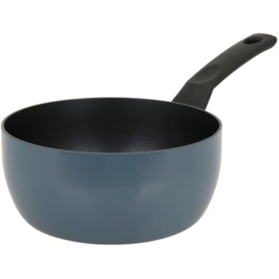 Sitram 715453 RAVIVE gerecyclede geperste aluminium steelpan, Ø 16 cm, H 7,5 cm, Whitford Xylan binnencoating, 2-laags, PFOA-vrij, kleur: blauw, voor alle warmtebronnen, inclusief inductie Sitram 715453 RAVIVE gerecyclede geperste aluminium steelpan, Ø 16 cm, H 7,5 cm, Whitford Xylan binnencoating, 2-laags, PFOA-vrij, kleur: blauw, voor alle warmtebronnen, inclusief inductie