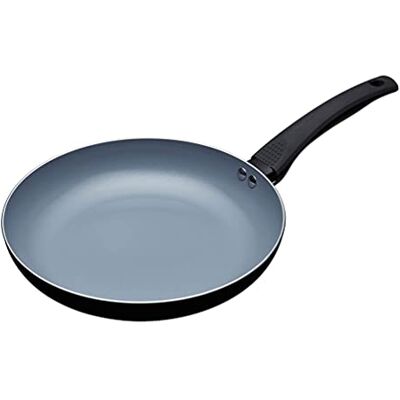 Master Class MasterClass Eco-inductiekoekenpan met PTFE-, PFOA- en BPA-vrije antiaanbaklaag, aluminium/ijzer, zwart/blauw, 26 cm Master Class MasterClass Eco-inductiekoekenpan met PTFE-, PFOA- en BPA-vrije antiaanbaklaag, aluminium/ijzer, zwart/blauw, 26 cm