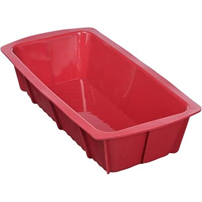 Crealys Candy 513004 taartvorm, 25 x 12 x 6 cm, silicone, rood Crealys Candy 513004 taartvorm, 25 x 12 x 6 cm, silicone, rood