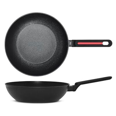 H&H By Bruno Barbieri Wok Antiaderente Voyage Cm 28 H&H By Bruno Barbieri Wok Antiaderente Voyage Cm 28