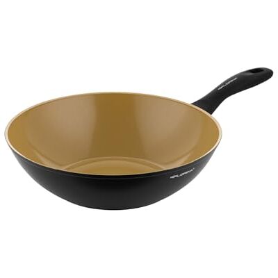 Florina AMVEGAN Aluminium Wokpan 28 cm I Hoge duurzaamheid I Keramische coating met olijfolie I Gemakkelijk koken en wassen I Voor alle soorten kachels I Origineel ontwerp Florina AMVEGAN Aluminium Wokpan 28 cm I Hoge duurzaamheid I Keramische coating met olijfolie I Gemakkelijk koken en wassen I Voor alle soorten kachels I Origineel ontwerp