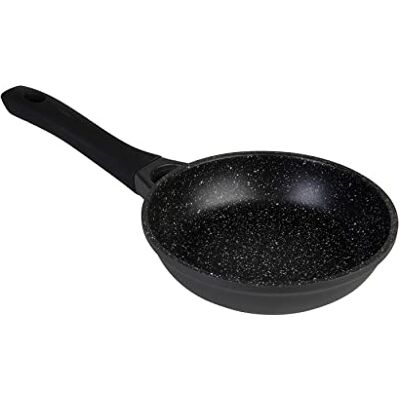wenco Koekenpan, Ø 20 cm, geschikt voor inductie, aluminium met antiaanbaklaag, zwart wenco Koekenpan, Ø 20 cm, geschikt voor inductie, aluminium met antiaanbaklaag, zwart