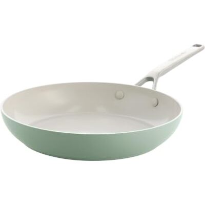 KitchenAid Advanced Forged Aluminium, koekenpan, 24 cm, PFAS-vrij, keramische antiaanbaklaag, aluminium, geschikt voor inductie, ovenbestendig tot 220 °C, vaatwasserbestendig, groen KitchenAid Advanced Forged Aluminium, koekenpan, 24 cm, PFAS-vrij, keramische antiaanbaklaag, aluminium, geschikt voor inductie, ovenbestendig tot 220 °C, vaatwasserbestendig, groen