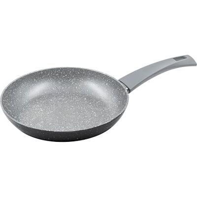 Zanetti Anti-aanbakpan Durapietra, geschikt voor alle warmtebronnen, inclusief inductie, stabiele bodem, dikke coating, soft-touch-handgreep, diameter 18 cm Zanetti Anti-aanbakpan Durapietra, geschikt voor alle warmtebronnen, inclusief inductie, stabiele bodem, dikke coating, soft-touch-handgreep, diameter 18 cm