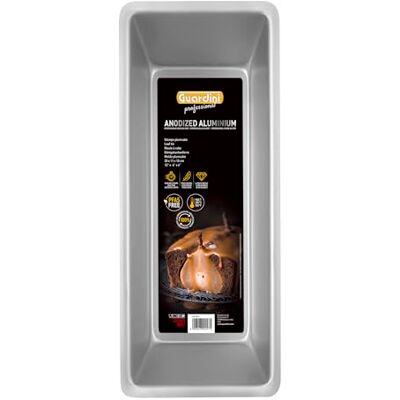 Guardini Professional, Plumcake bakvorm, geschikt voor intensief gebruik, van gerecycled geanodiseerd aluminium, Ø 30 x 11 x 10 cm, kleur zilver Guardini Professional, Plumcake bakvorm, geschikt voor intensief gebruik, van gerecycled geanodiseerd aluminium, Ø 30 x 11 x 10 cm, kleur zilver