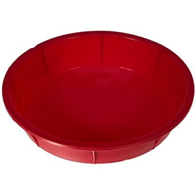 Crealys 513010 Candy siliconen bakvorm, 25 cm, rood Crealys 513010 Candy siliconen bakvorm, 25 cm, rood