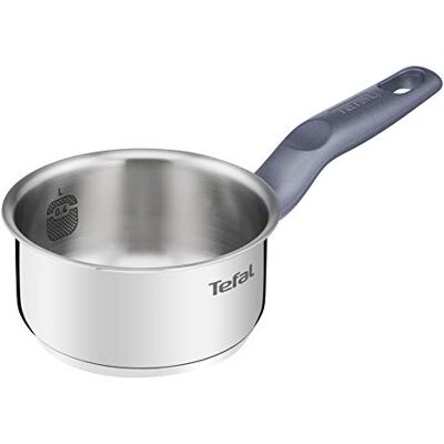Rowenta Tefal Daily Cook steelpan van roestvrij staal, 12 cm, 0,6 liter, versterkte bodem, geschikt voor alle warmtebronnen, inclusief inductie, hoge geleiding en weerstand, van gerecyclede materialen Rowenta Tefal Daily Cook steelpan van roestvrij staal, 12 cm, 0,6 liter, versterkte bodem, geschikt voor alle warmtebronnen, inclusief inductie, hoge geleiding en weerstand, van gerecyclede materialen