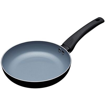 Master Class MasterClass Eco inductiekoekenpan met gezondere keramische coating, vrij van PTFE, PFOA en BPA, kleine antiaanbaklaag, aluminium/ijzer, zwart/blauw, 20 cm Master Class MasterClass Eco inductiekoekenpan met gezondere keramische coating, vrij van PTFE, PFOA en BPA, kleine antiaanbaklaag, aluminium/ijzer, zwart/blauw, 20 cm