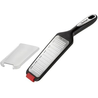 Tefal Ingenio rasp kunststof zwart/rood Handvat met RVS inzetstuk Tefal Ingenio rasp kunststof zwart/rood Handvat met RVS inzetstuk