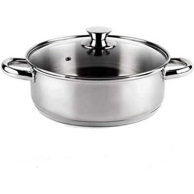 VIER CI30 kookpan Ø 30 cm, roestvrij staal 18/10, inductie VIER CI30 kookpan Ø 30 cm, roestvrij staal 18/10, inductie