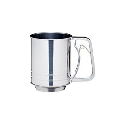 KitchenCraft Meelzeef, Zeef, 3 cups, 28 x 28 x 30 Centimeter, Roestvrij Staal Zilver KitchenCraft Meelzeef, Zeef, 3 cups, 28 x 28 x 30 Centimeter, Roestvrij Staal Zilver