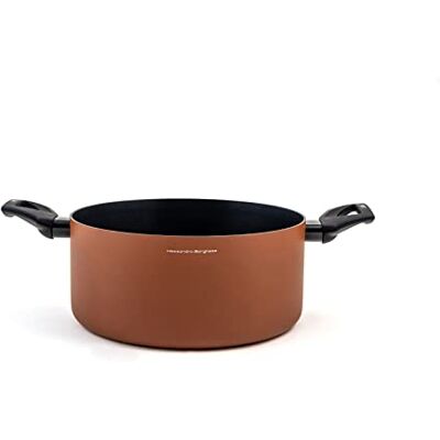 H&H Alessandro Borghese Paprika braadpan met 2 handgrepen van aluminium, anti-aanbaklaag, 24 cm H&H Alessandro Borghese Paprika braadpan met 2 handgrepen van aluminium, anti-aanbaklaag, 24 cm