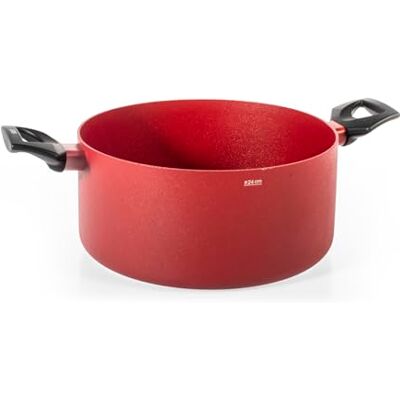 H&H Casseruola Antiaderente Absolute Red Cm 24 H&H Casseruola Antiaderente Absolute Red Cm 24