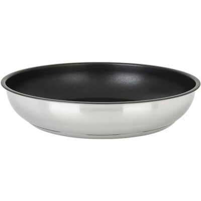 Sitram 715020 Afneembare roestvrijstalen pan uit de serie OVIBLE ARPEGE Ø 28 cm H 5,5 cm PFOA-vrije anti-aanbaklaag voor alle warmtebronnen inclusief inductie verkocht zonder handvat Sitram 715020 Afneembare roestvrijstalen pan uit de serie OVIBLE ARPEGE Ø 28 cm H 5,5 cm PFOA-vrije anti-aanbaklaag voor alle warmtebronnen inclusief inductie verkocht zonder handvat