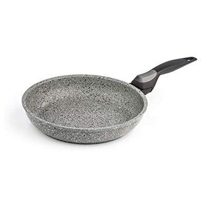 Barazzoni Induction Facile Plus Pan Ø 24 cm, Made in Italy, afneembare handgreep, ruimtebesparend, binnencoating van Marmotech Plus, 6 lagen Barazzoni Induction Facile Plus Pan Ø 24 cm, Made in Italy, afneembare handgreep, ruimtebesparend, binnencoating van Marmotech Plus, 6 lagen