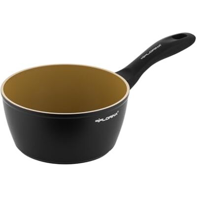 Florina AMVEGAN Aluminium Steelpan 16 cm I 1. 1L I Hoge duurzaamheid I Olijfolie keramische coating I Gemakkelijk koken en wassen I Voor alle soorten kachels I Origineel ontwerp Florina AMVEGAN Aluminium Steelpan 16 cm I 1. 1L I Hoge duurzaamheid I Olijfolie keramische coating I Gemakkelijk koken en wassen I Voor alle soorten kachels I Origineel ontwerp