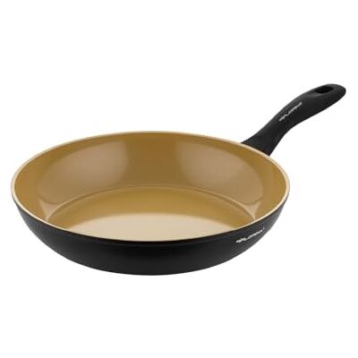 Florina AMVEGAN Aluminium Pan 28 cm I Hoge duurzaamheid I Keramische coating met olijfolie I Gemakkelijk koken en wassen I Voor alle soorten kachels I Origineel ontwerp Florina AMVEGAN Aluminium Pan 28 cm I Hoge duurzaamheid I Keramische coating met olijfolie I Gemakkelijk koken en wassen I Voor alle soorten kachels I Origineel ontwerp