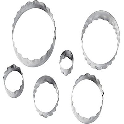Wilton Zesdelige ovale Fondant Double Cut-Outs Set Wilton Zesdelige ovale Fondant Double Cut-Outs Set