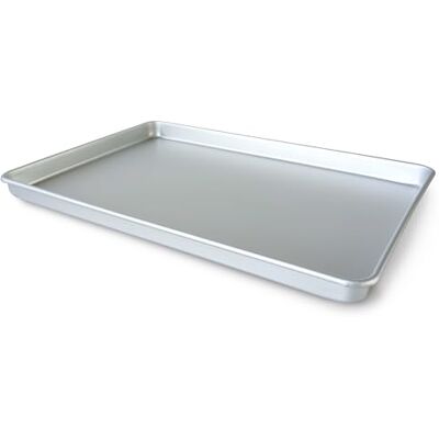 Guardini Professionele, rechthoekige ovenschaal van geanodiseerd gerecycled aluminium, 28 x 41 x 2,5 cm, zilverkleurig Guardini Professionele, rechthoekige ovenschaal van geanodiseerd gerecycled aluminium, 28 x 41 x 2,5 cm, zilverkleurig