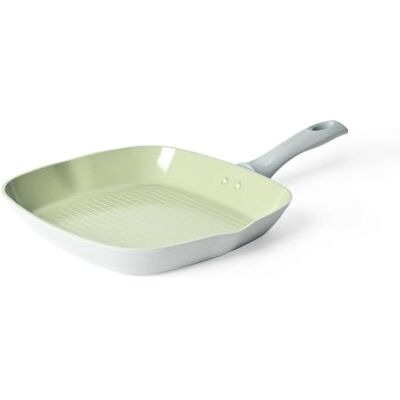 Salter BW09287 Earth 28cm Grill Pan – Healthy Ceramic Non-Stick Coating Griddle, PFAS-Free Induction Cookware, Aluminium Steak Cooking Pan, Easy Clean, PFOA/PTFE-Free, Stay Cool Handle, Green/Grey Salter BW09287 Earth 28cm Grill Pan – Healthy Ceramic Non-Stick Coating Griddle, PFAS-Free Induction Cookware, Aluminium Steak Cooking Pan, Easy Clean, PFOA/PTFE-Free, Stay Cool Handle, Green/Grey