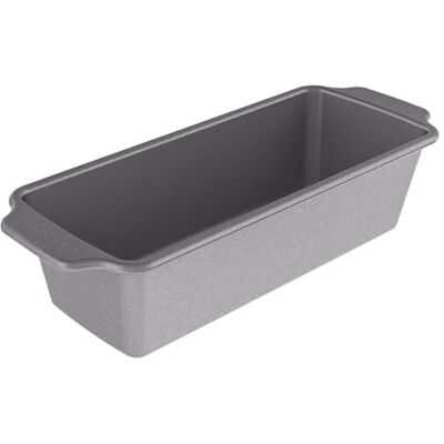 KitchenAid Bakeware Aluminized Steel Gealuminiseerd Staal PFAS-Vrije Nonstick 27x11 cm Broodpan voor Cake, Brood, Gehaktbrood, Diepvriesbestendig, Ovenbestendig tot 230°C, Vaatwasserbestendig, Grijs KitchenAid Bakeware Aluminized Steel Gealuminiseerd Staal PFAS-Vrije Nonstick 27x11 cm Broodpan voor Cake, Brood, Gehaktbrood, Diepvriesbestendig, Ovenbestendig tot 230°C, Vaatwasserbestendig, Grijs