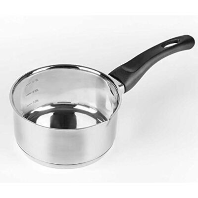 VIER K16 Steelpan, Pote 16 cm Diameter, Roestvrij staal, 16 cm VIER K16 Steelpan, Pote 16 cm Diameter, Roestvrij staal, 16 cm