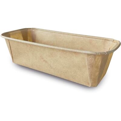 Guardini , Rechthoekige wegwerp-bakvorm voor luchtfriteuse, van papier met antiaanbaklaag, 19 x 8,7 x 5,5 cm, beige, 4 stuks Guardini , Rechthoekige wegwerp-bakvorm voor luchtfriteuse, van papier met antiaanbaklaag, 19 x 8,7 x 5,5 cm, beige, 4 stuks