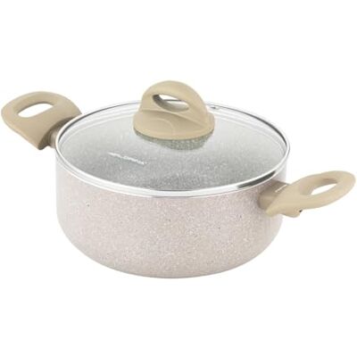 Florina Aluminiumtopf ISLA 2,4L I 20 cm I Aluminium Kochtopf mit Antihaftbeschichtung Schnelles und gleichmäßiges Erhitzen Soft-Touch-Griffe Ästhetisches Design Florina Aluminiumtopf ISLA 2,4L I 20 cm I Aluminium Kochtopf mit Antihaftbeschichtung Schnelles und gleichmäßiges Erhitzen Soft-Touch-Griffe Ästhetisches Design