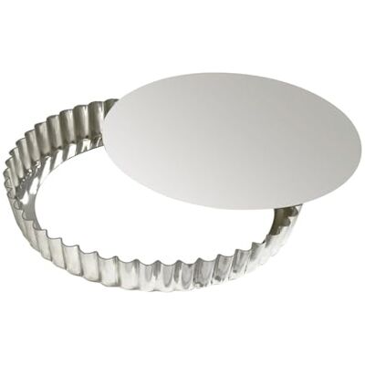 Gobel 126432 bakvorm, rond, geribbeld, beweegbare bodem, ijzer, diameter 26 cm, wit Gobel 126432 bakvorm, rond, geribbeld, beweegbare bodem, ijzer, diameter 26 cm, wit
