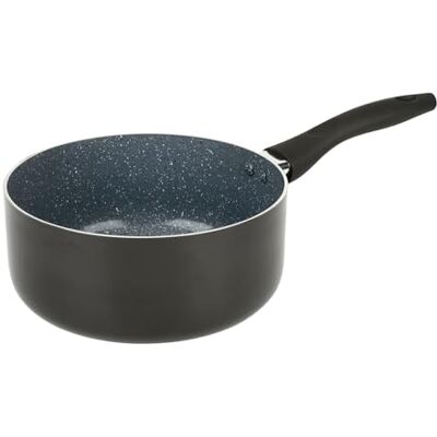 Crealys 529581 AUTAN aluminium steelpan, diameter 20 cm, hoogte 9 cm, gezonde antiaanbaklaag, keramiek, steenlook, kleur: grijs, hittebestendige siliconen handgreep, voor alle warmtebronnen, inclusief Crealys 529581 AUTAN aluminium steelpan, diameter 20 cm, hoogte 9 cm, gezonde antiaanbaklaag, keramiek, steenlook, kleur: grijs, hittebestendige siliconen handgreep, voor alle warmtebronnen, inclusief