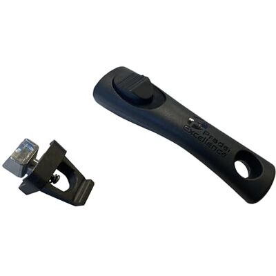 Pradel Excellence PCUI001040 Adapterset + afneembare handgreep, premium zwart, 18 cm, bakeliet voor steelpan, pan, stoofpan en wok premium serie PCUI001 Pradel Excellence PCUI001040 Adapterset + afneembare handgreep, premium zwart, 18 cm, bakeliet voor steelpan, pan, stoofpan en wok premium serie PCUI001