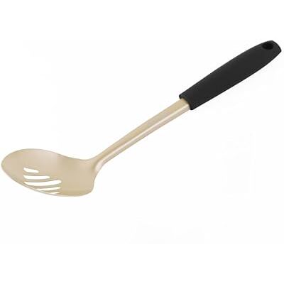 Salter BW11128EU7 Olympus Collection Slotted Spoon, Long-Lasting Stainless Steel Kitchen Utensil, Hanging Hook, Easy-Clean, Metal Multifunctional Cooking Tool For Straining, Serving and Stirring, Gold Salter BW11128EU7 Olympus Collection Slotted Spoon, Long-Lasting Stainless Steel Kitchen Utensil, Hanging Hook, Easy-Clean, Metal Multifunctional Cooking Tool For Straining, Serving and Stirring, Gold
