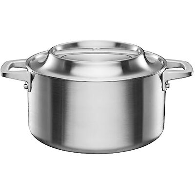 Fiskars Norden Steel Kookpan, 5 l, geschikt voor alle kookplaten, Ongecoat Roestvrij staal, 1067640 Fiskars Norden Steel Kookpan, 5 l, geschikt voor alle kookplaten, Ongecoat Roestvrij staal, 1067640
