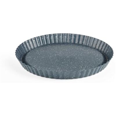 Russell Hobbs Nightfall Stone taartvorm 28 cm, anti-aanbak, geribbeld Koolstofstaal, ovenbestendig tot 220 °C, PFOA-vrije coating, ronde vorm voor flan, quiche en taart Russell Hobbs Nightfall Stone taartvorm 28 cm, anti-aanbak, geribbeld Koolstofstaal, ovenbestendig tot 220 °C, PFOA-vrije coating, ronde vorm voor flan, quiche en taart