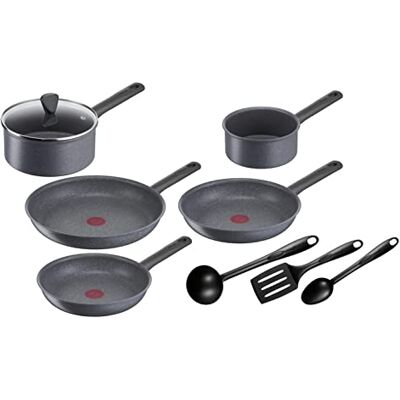Rowenta Tefal Natural On pannenset, 9-delig, 16/20 cm + deksel G2809202 Pannen 24/26/30 cm, anti-aanbaklaag, thermo signal, gemaakt in Frankrijk Rowenta Tefal Natural On pannenset, 9-delig, 16/20 cm + deksel G2809202 Pannen 24/26/30 cm, anti-aanbaklaag, thermo signal, gemaakt in Frankrijk