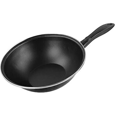 Magefesa wok, staal, zwart, centimeter Magefesa wok, staal, zwart, centimeter