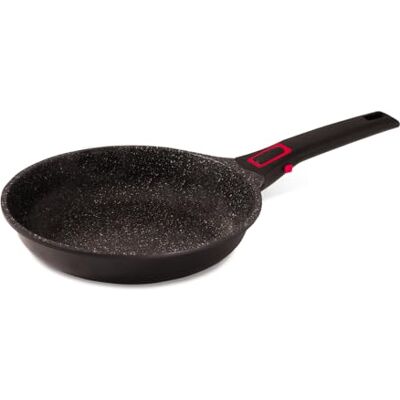 Baumalu , Granit Pro Braadpan, 32 cm, keramiek, antiaanbaklaag, PFOA- en PFAS-vrije coating, afneembare handgreep, compatibel met gas-, inductie- en elektrische fornuizen, kleur: zwart Baumalu , Granit Pro Braadpan, 32 cm, keramiek, antiaanbaklaag, PFOA- en PFAS-vrije coating, afneembare handgreep, compatibel met gas-, inductie- en elektrische fornuizen, kleur: zwart