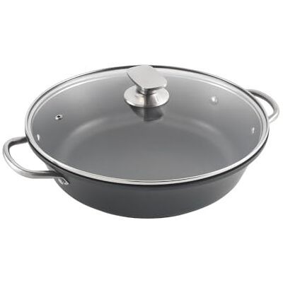 Metaltex Tempo – lage stoofpan van gesmeed aluminium, 28 cm Metaltex Tempo – lage stoofpan van gesmeed aluminium, 28 cm
