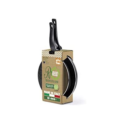 ALLUFLON Vesuvia Renew pannenset 24 + 28 cm, voor elk fornuis behalve inductie, gerecycled aluminium uit blikjes, gemaakt in Italië ALLUFLON Vesuvia Renew pannenset 24 + 28 cm, voor elk fornuis behalve inductie, gerecycled aluminium uit blikjes, gemaakt in Italië
