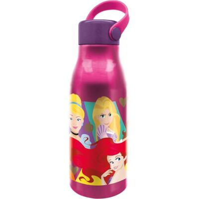 Stor Originele Disney Princess 760 ml aluminium fles voor kinderen met dop met siliconen handvat en deksel met haak. Stor Originele Disney Princess 760 ml aluminium fles voor kinderen met dop met siliconen handvat en deksel met haak.