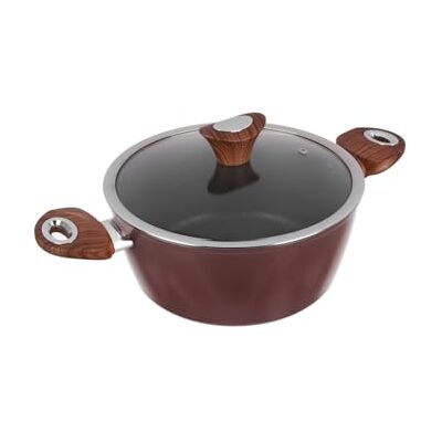 KASANOVA Steelpan 24 cm bruin Kolors met deksel KASANOVA Steelpan 24 cm bruin Kolors met deksel