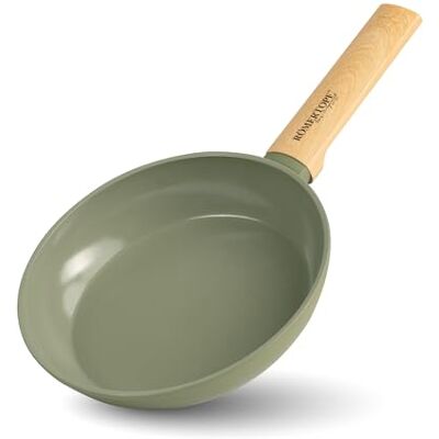 Römertopf 20 cm braadpan, inhoud 0,74 l, aluminium met keramische antiaanbaklaag, geschikt voor alle warmtebronnen, inclusief inductie, groen Römertopf 20 cm braadpan, inhoud 0,74 l, aluminium met keramische antiaanbaklaag, geschikt voor alle warmtebronnen, inclusief inductie, groen