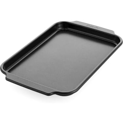 GreenPan Bistro Bakplaat 33 x 22,5 cm, Keramische Antiaanbaklaag, PFAS-Vrij, Gealuminiseerd Staal, Ovenbestendig 230 °C, Zwart GreenPan Bistro Bakplaat 33 x 22,5 cm, Keramische Antiaanbaklaag, PFAS-Vrij, Gealuminiseerd Staal, Ovenbestendig 230 °C, Zwart