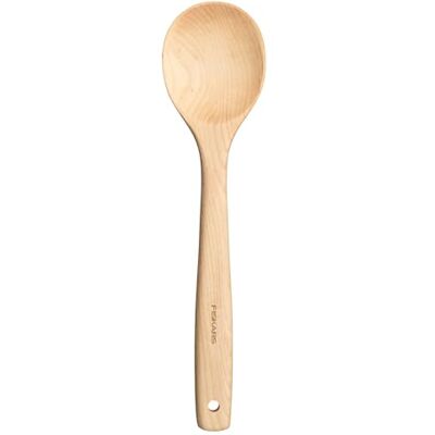 Fiskars Folken Kooklepel, Houten lepel voor gecoat Kookgerei, Lengte 29 cm FSC-gecertificeerd Esdoornhout, 1075685 Fiskars Folken Kooklepel, Houten lepel voor gecoat Kookgerei, Lengte 29 cm FSC-gecertificeerd Esdoornhout, 1075685