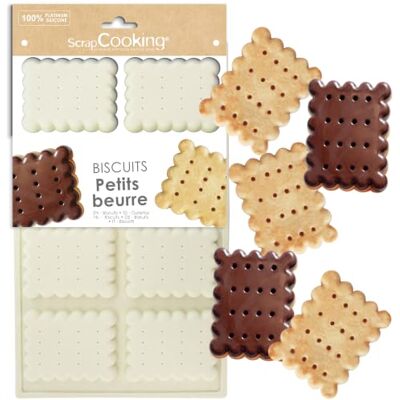ScrapCooking 3182 siliconen vorm koekjes kleine boter ScrapCooking 3182 siliconen vorm koekjes kleine boter