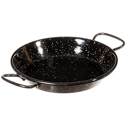 Garcima La Paella Paella-pan, geëmailleerd staal, 15 cm, zwart Garcima La Paella Paella-pan, geëmailleerd staal, 15 cm, zwart