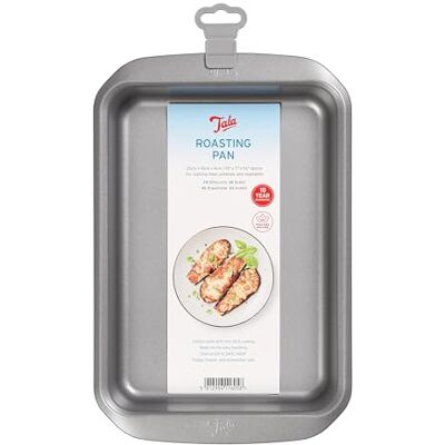 Tala Diepe Braadslede 38,3 x 25,3 x 5,6 cm van Koolstofstaal met Antiaanbaklaag, Rechthoekige Ovenschaal met Brede Handgrepen, Groot Bakblik voor Vlees, Groenten en Ovenschotels, Grijs Tala Diepe Braadslede 38,3 x 25,3 x 5,6 cm van Koolstofstaal met Antiaanbaklaag, Rechthoekige Ovenschaal met Brede Handgrepen, Groot Bakblik voor Vlees, Groenten en Ovenschotels, Grijs