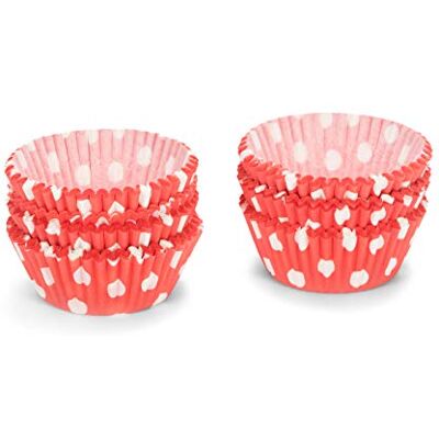 patisse Papier-Cupcakevormpjes, rood/wit, 3 cm patisse Papier-Cupcakevormpjes, rood/wit, 3 cm