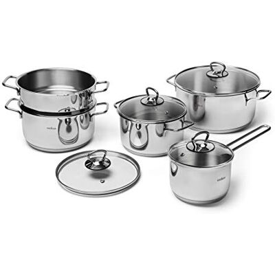 Excelsa RVS 9-delig Kookgerei Set - Kookgerei Set Excelsa RVS 9-delig Kookgerei Set - Kookgerei Set