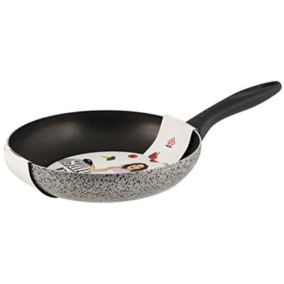HOME Koekenpan met antiaanbaklaag Saltpepper Cm 22 Kookpan HOME Koekenpan met antiaanbaklaag Saltpepper Cm 22 Kookpan